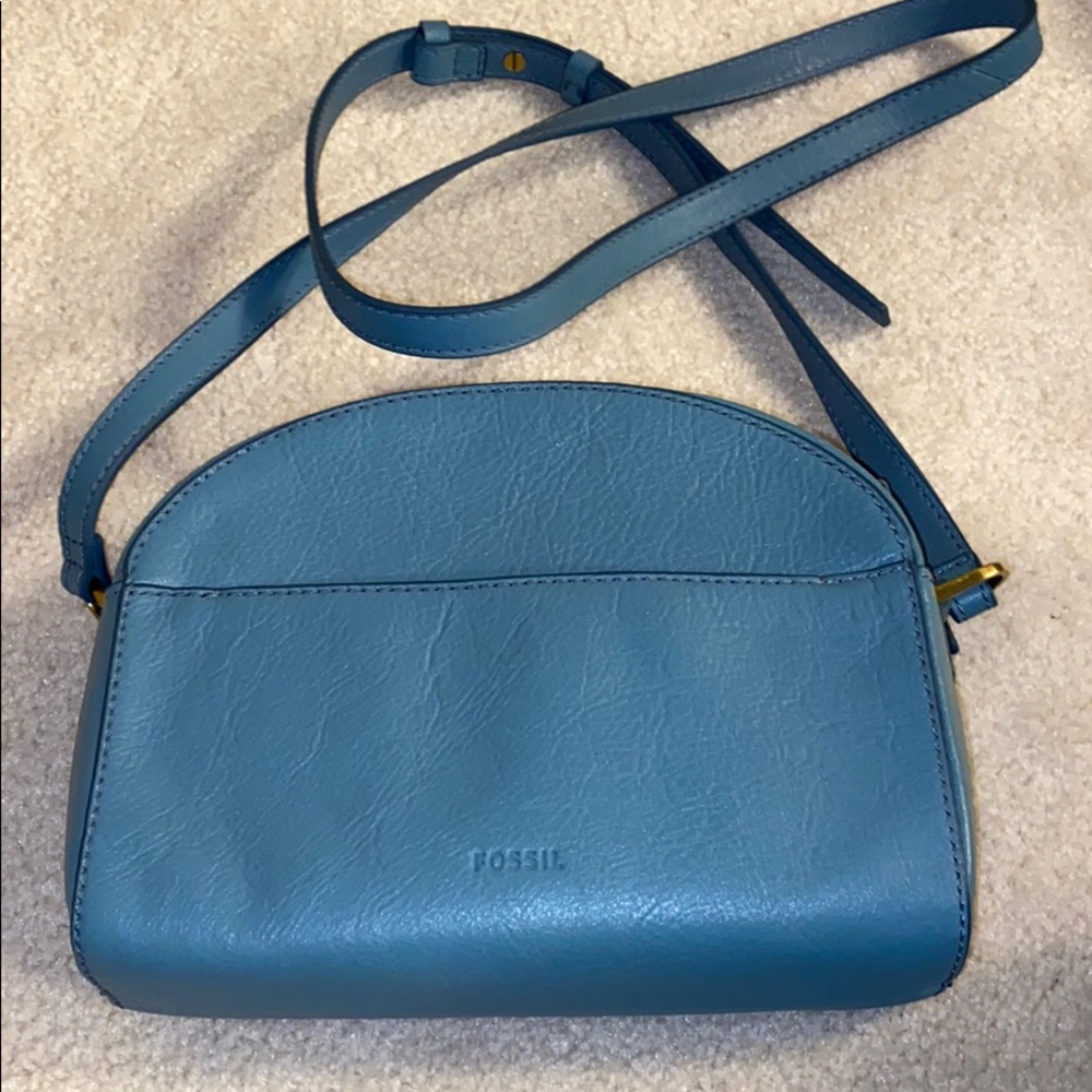 NWOT Fossil blue purse